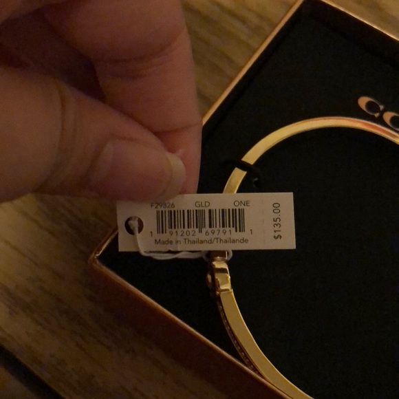 Coach Gold Rhinestone Bangle - Picture 4 of 4